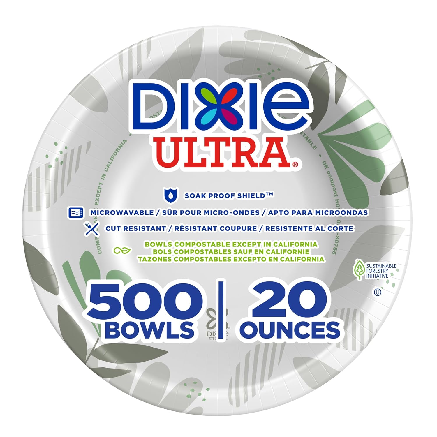 Dixie Ultra Heavy-Weight Paper Bowls for All Occasions, 500 Count
