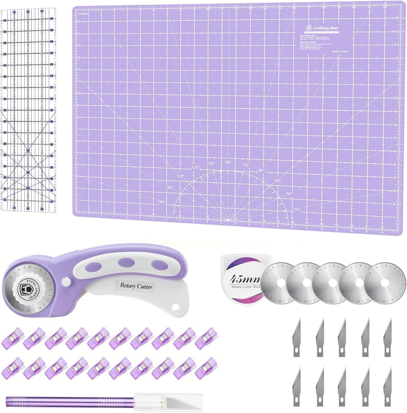 Rotary Cutter Set for Quilting - Complete Crafting Kit
