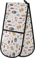 Heat-Resistant Double Oven Mitts by Tatenale: Adorable Kitchen Essential