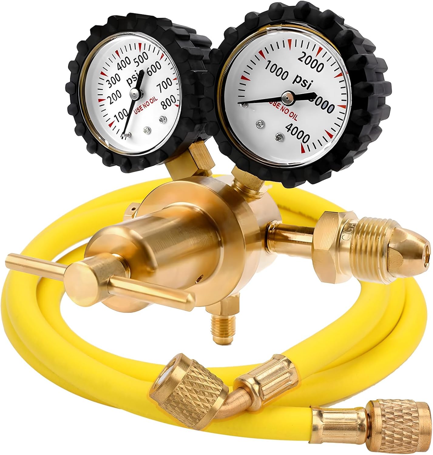 Nitrogen Regulator with 0-800 PSI Delivery Pressure and Hose