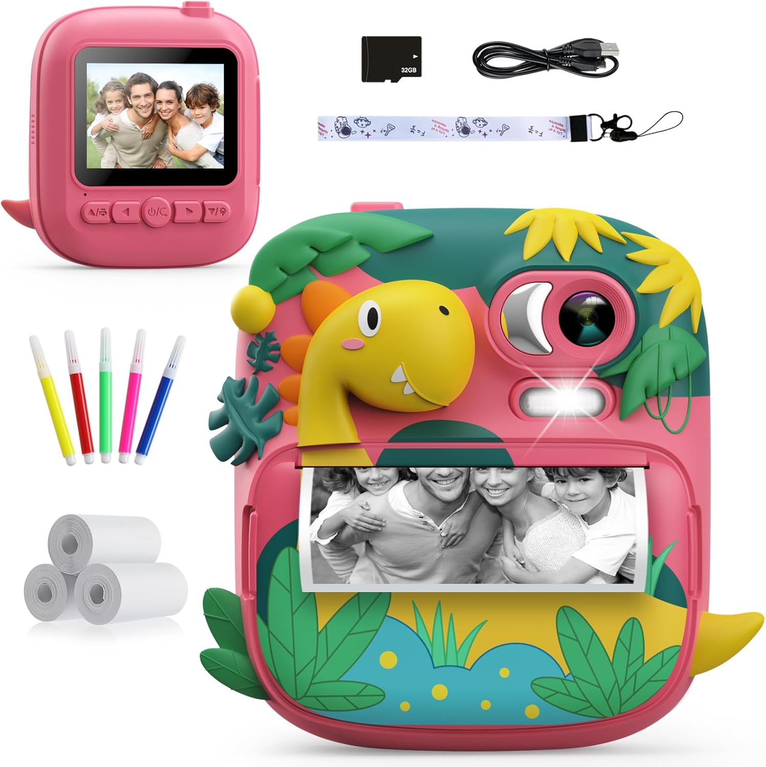 Kids Camera Instant Print with 2.4 Inch Screen for Fun