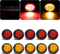 10Pcs 2 Inch LED Trailer Marker Lights for Trucks and RVs