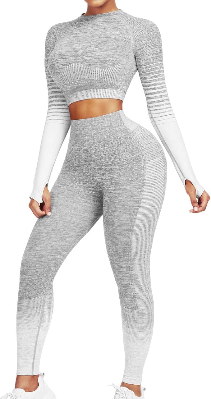 JOYMODE Workout Sets for Women High Waist Seamless Leggings