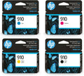 HP 910 Ink Cartridge Bundle (Black,Cyan,Magenta,Yellow) - Reliable