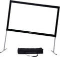 Projector Screen with Stand 144in - Portable Fast-Folding Screen