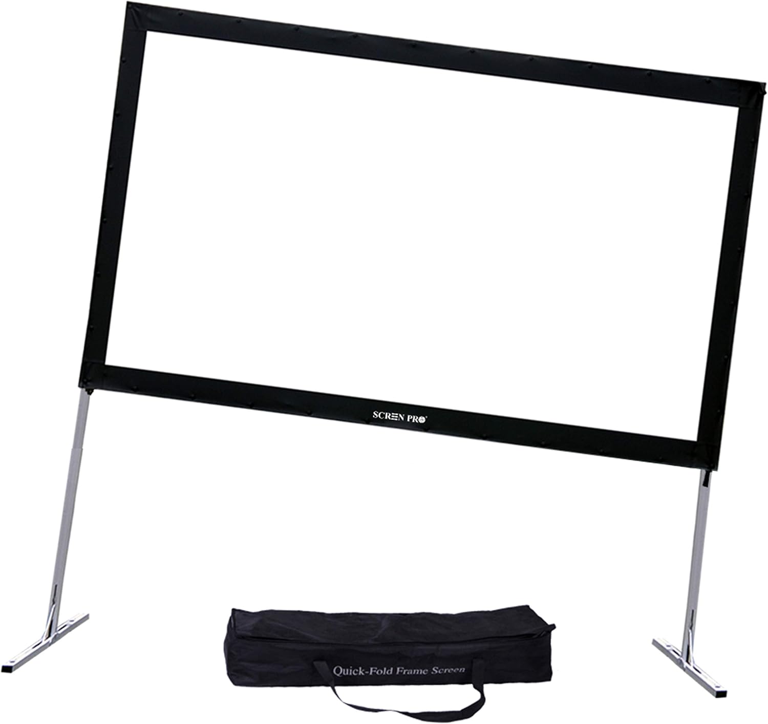 144-Inch Portable Projector Screen with Stand for Home Theater