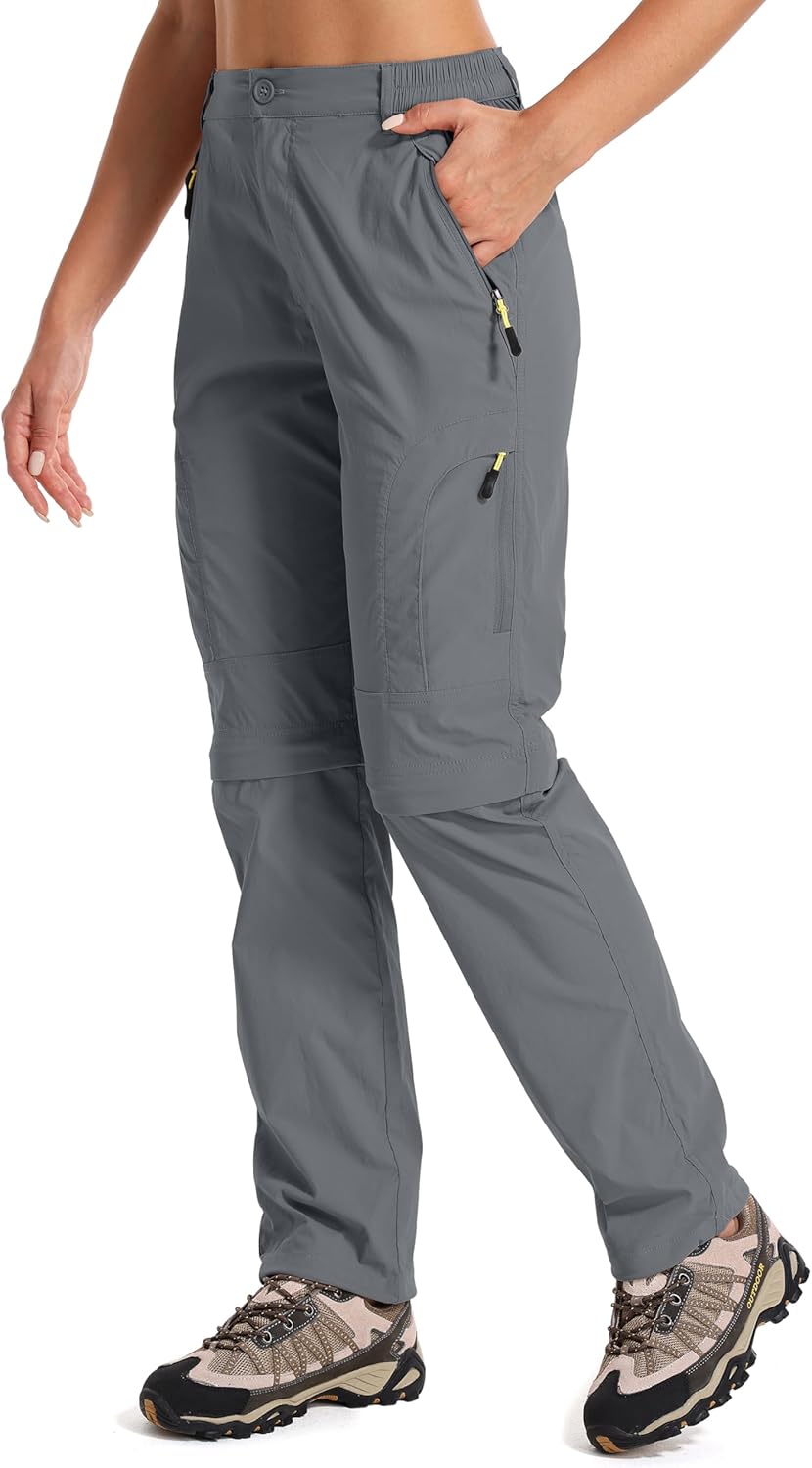 Women's Hiking Pants Convertible Quick Dry Lightweight Zip-Off