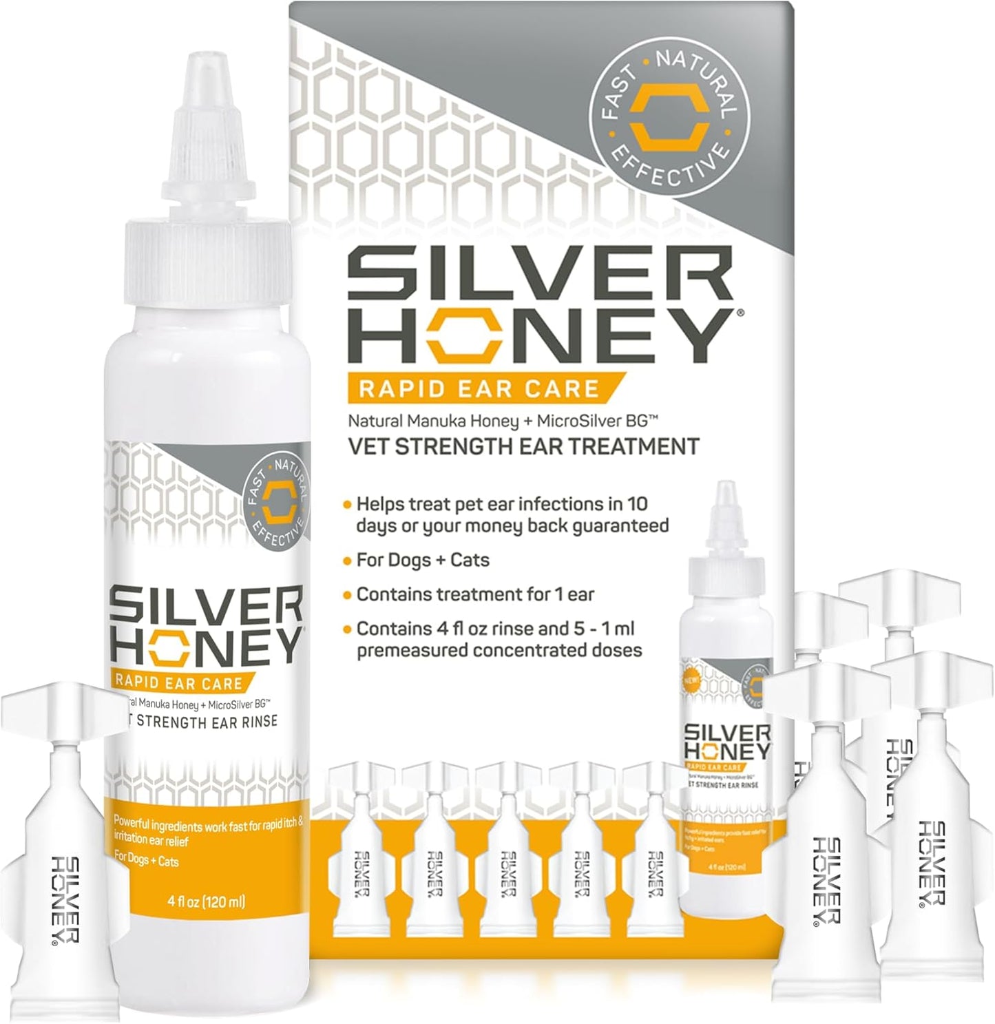 Absorbine Silver Honey Rapid Ear Care for Dogs & Cats