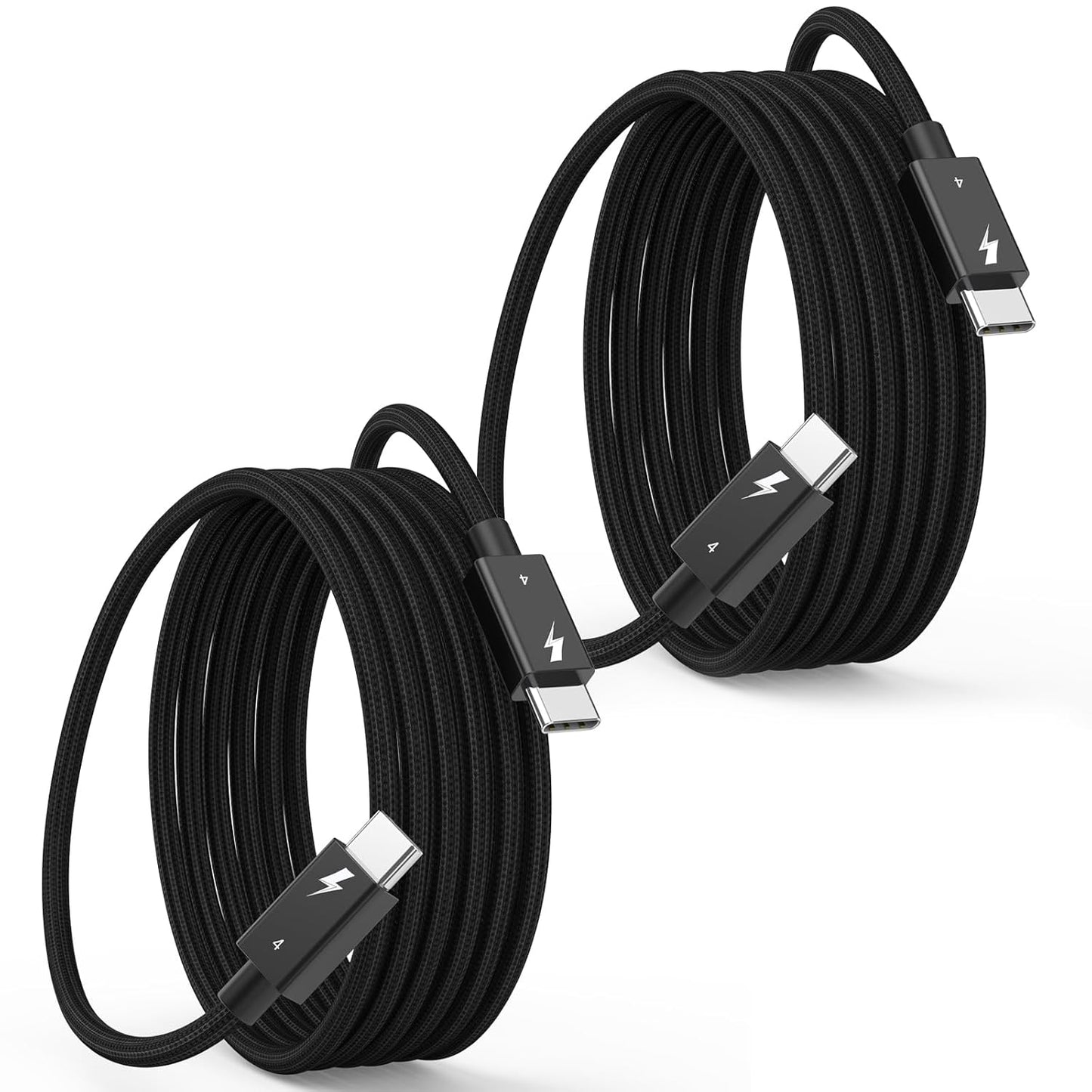 Thunderbolt 4 Cable 2Pack 6.6FT Fast Charging and Display