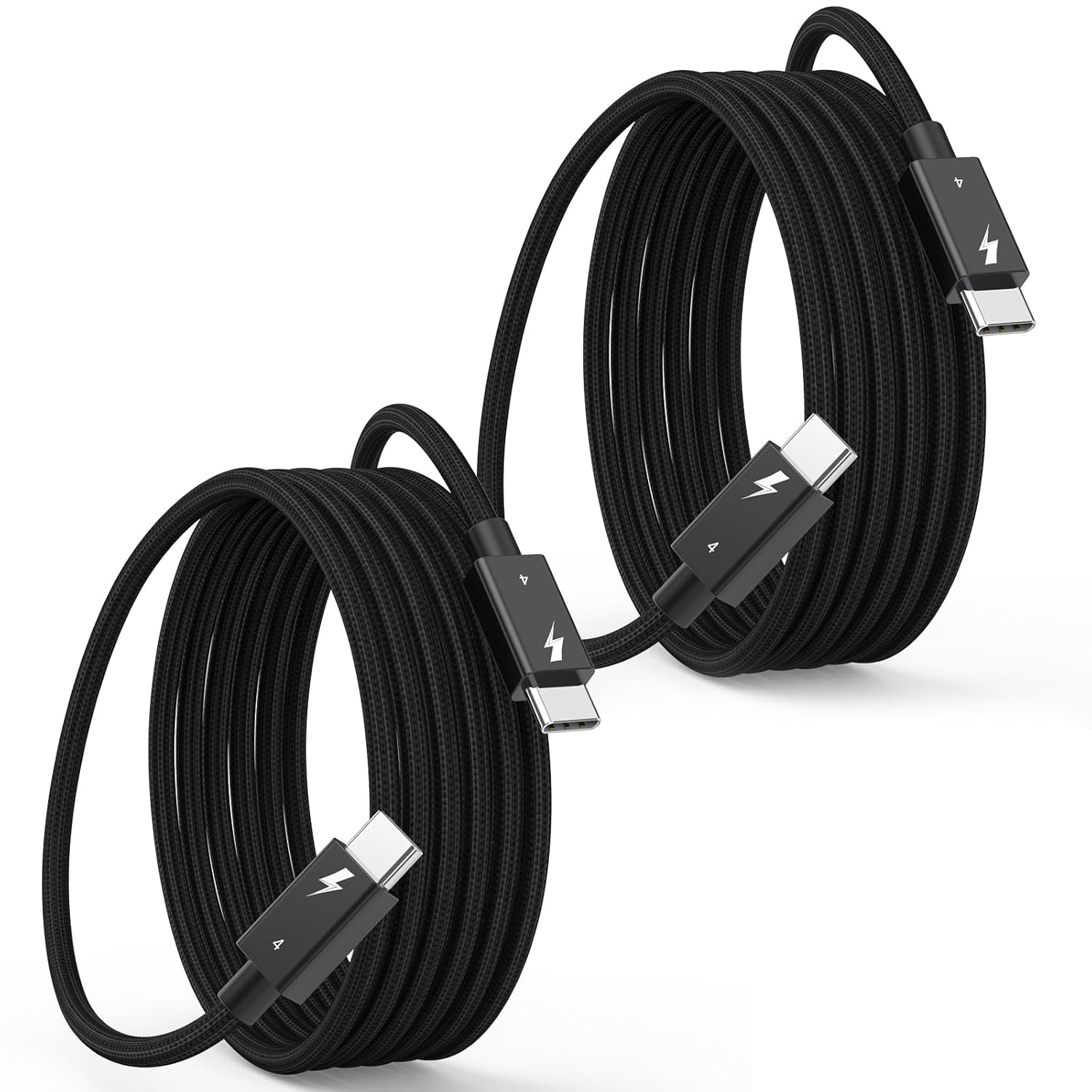 Thunderbolt 4 Cable 2Pack 6.6FT Fast Charging and Display