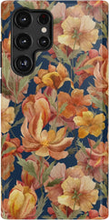 Casely Galaxy S22 Ultra Case Fallen Gold | Antique Floral - Slim