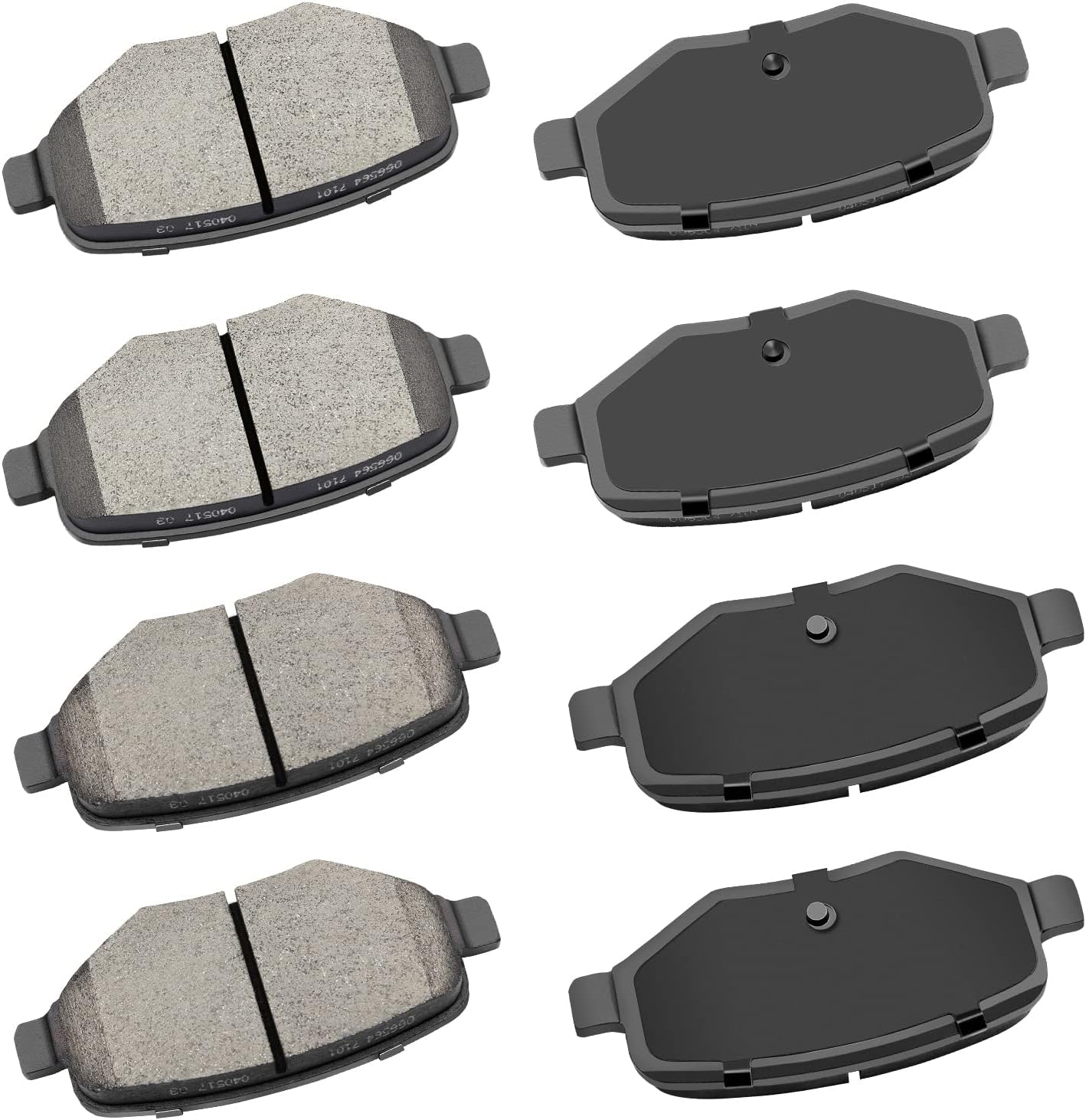 cciyu D1258 D1377 Ceramic Brake Pad Set for Ford Edge MKX