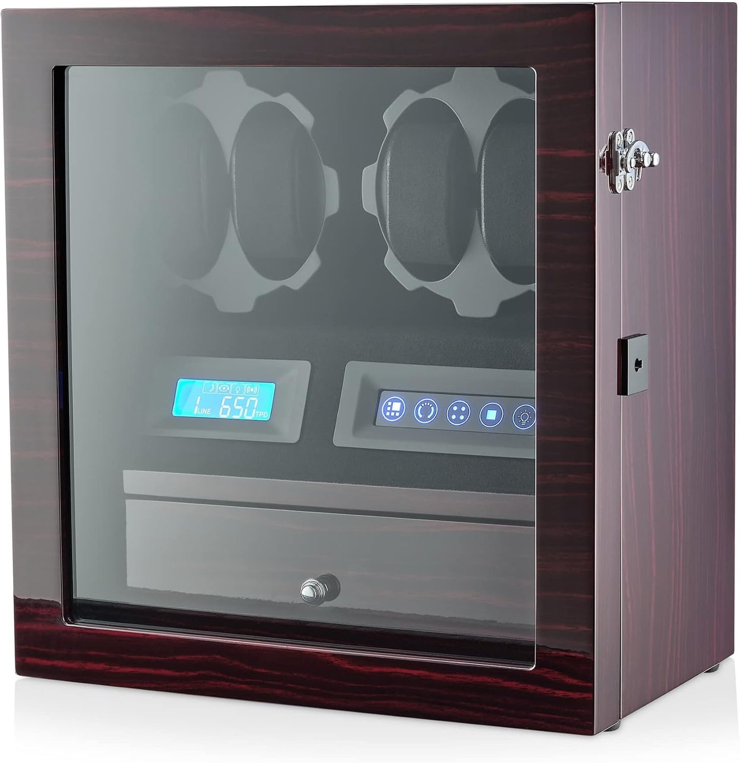 5 Watch Storage LCD Winder: Touch Control, Interior Light