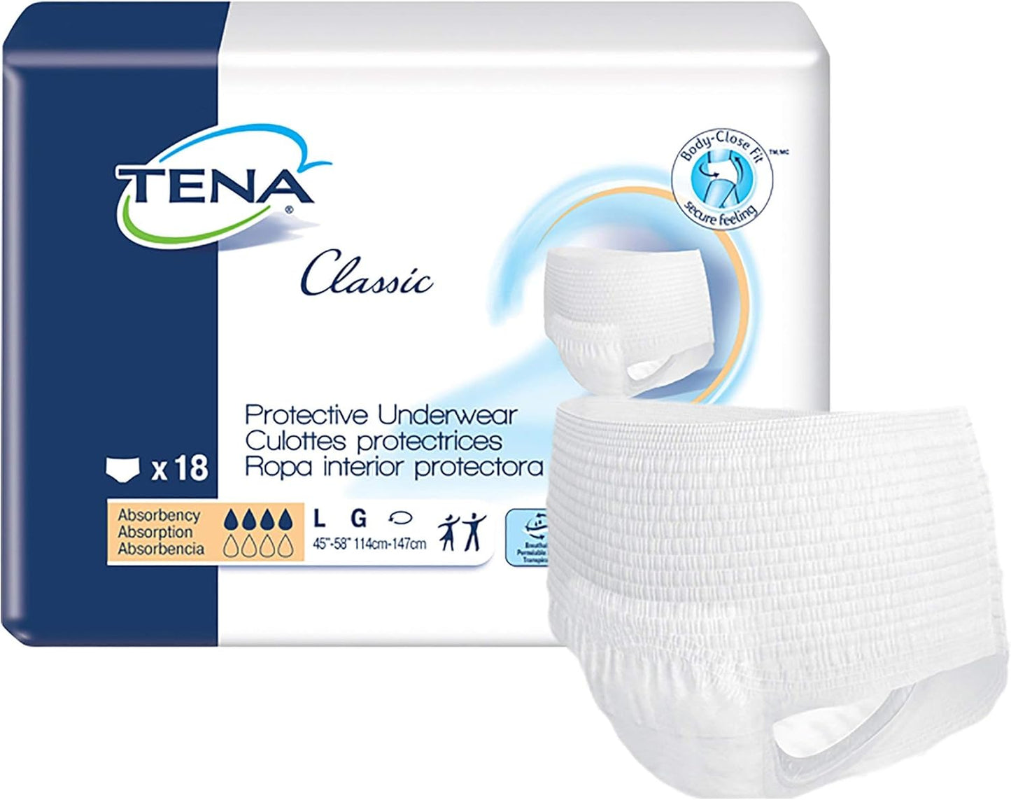 TENA Classic Underwear: Dependable Protection