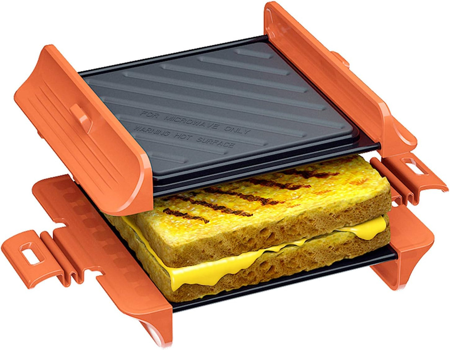 MACONEE 3-in-1 Microwave Sandwich Maker | Fast Grill Ease