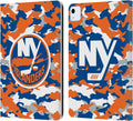NHL Camouflage New York Islanders Leather Wallet Case for iPad Air 11