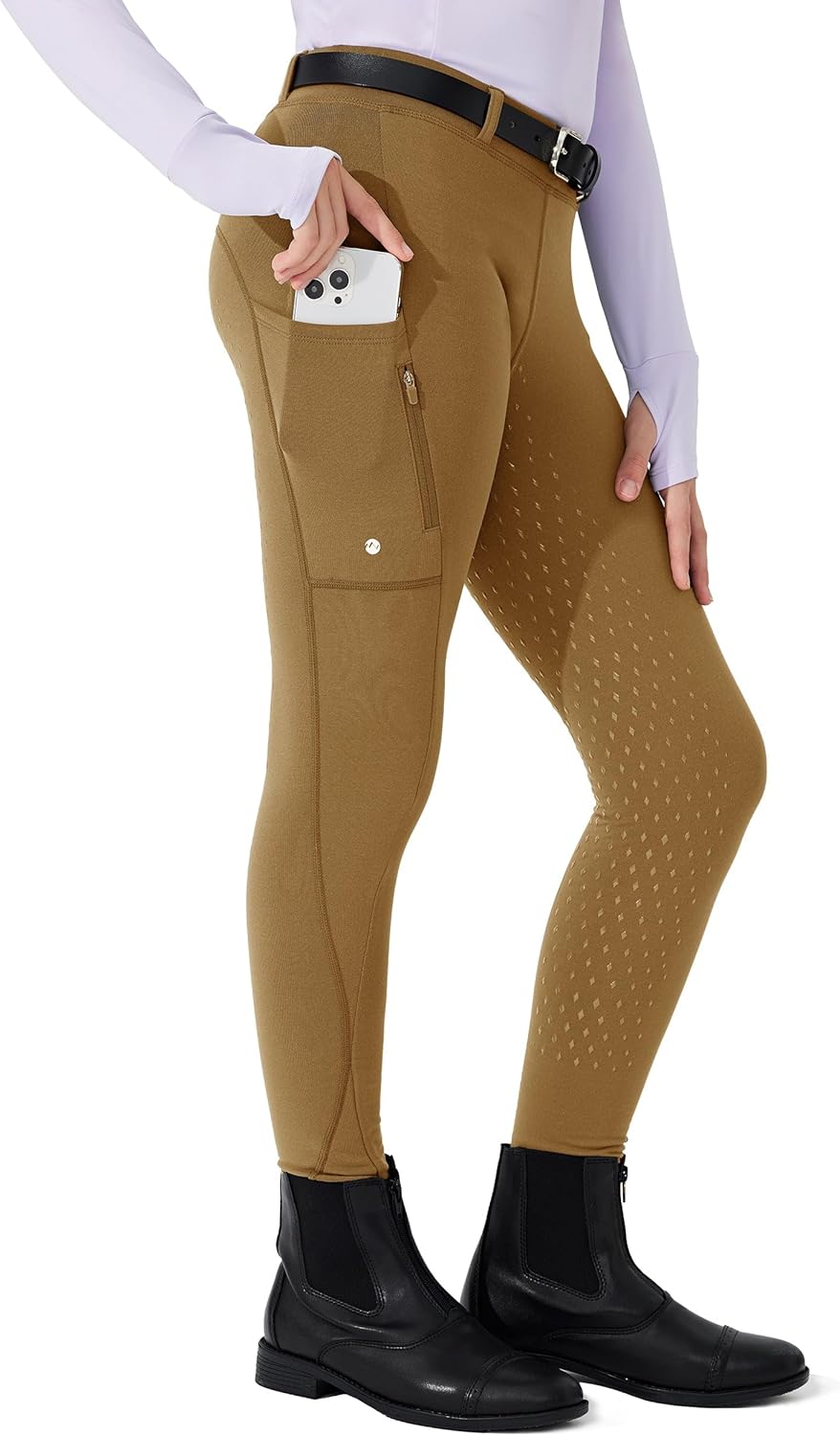 Willit Girls Fleece Horse Riding Pants for Winter Riding Fun