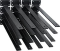 16 in Black Hidden L Shelf Bracket (16 Pack) - Heavy Duty Support