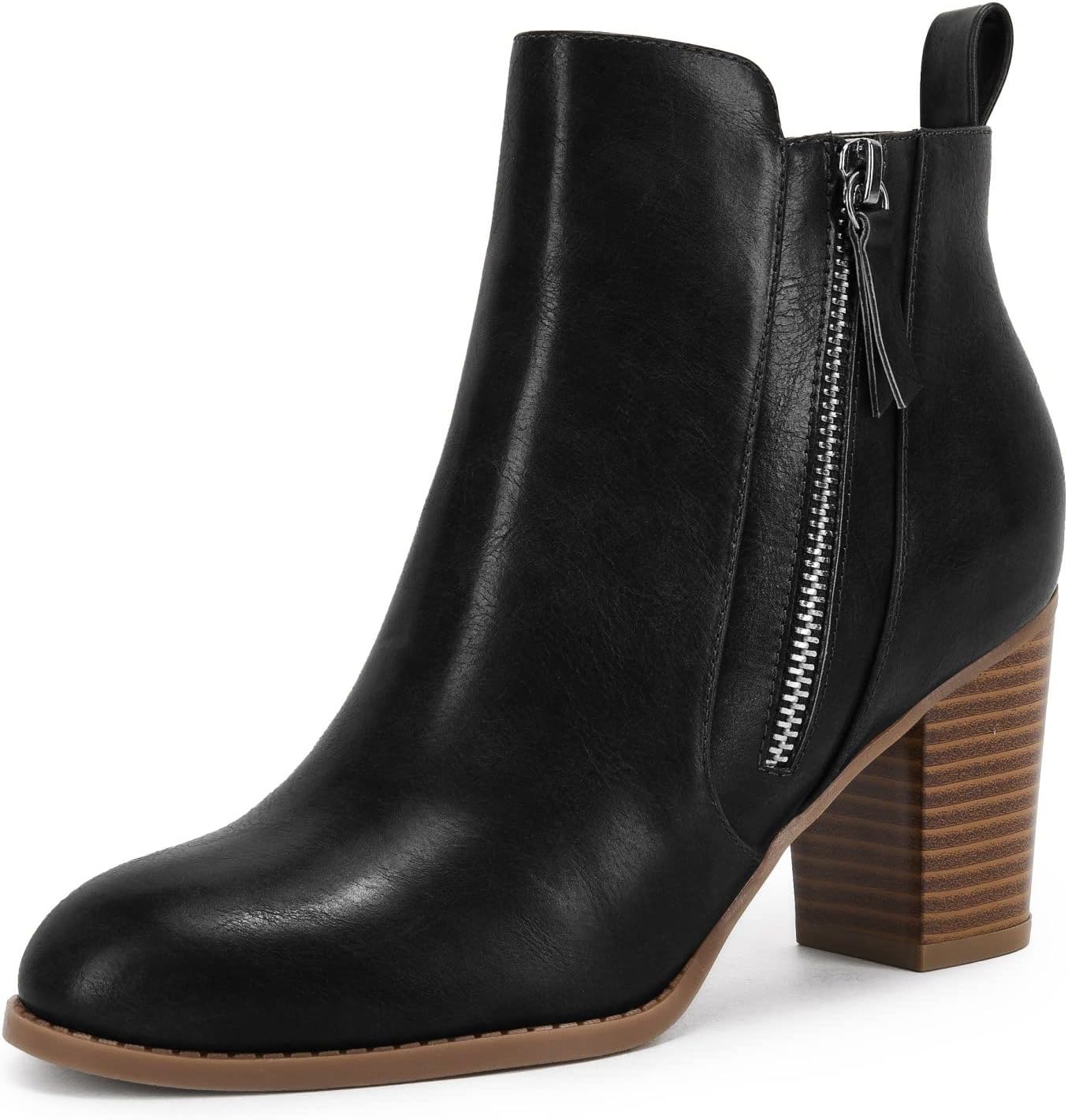 Rilista Ankle Boots for Women with Chunky Block Heel Design
