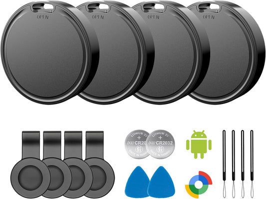 Air Tags for Android - 4 Pack Tracker Tags with Cases