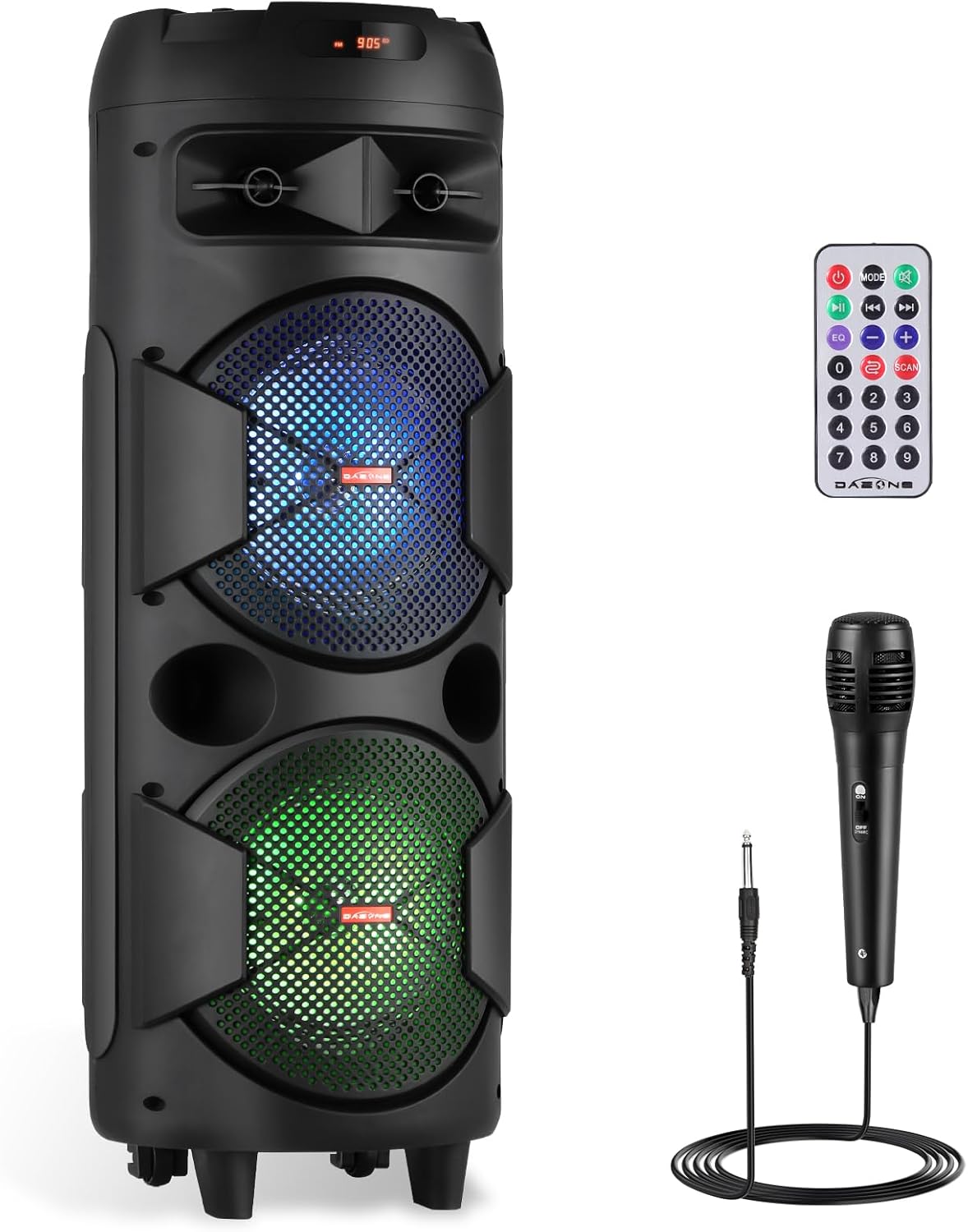 TWS PA Speaker System Karaoke Machine with Bluetooth and Lights