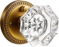 Antique Brass Door Knobs Crystal Door Knob Interior Privacy - Solid