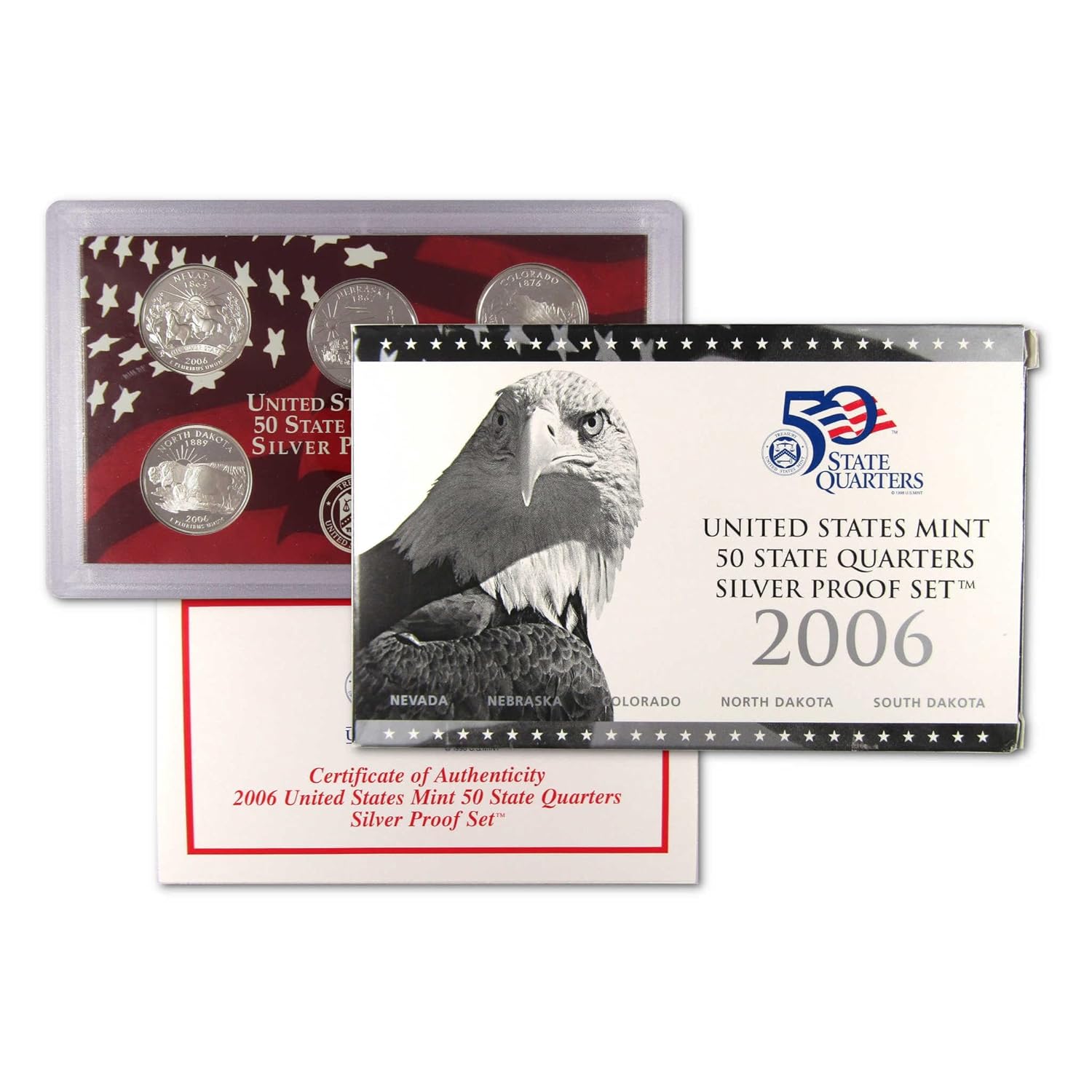 2006 State Quarter Silver Proof Set with Original Mint Packaging