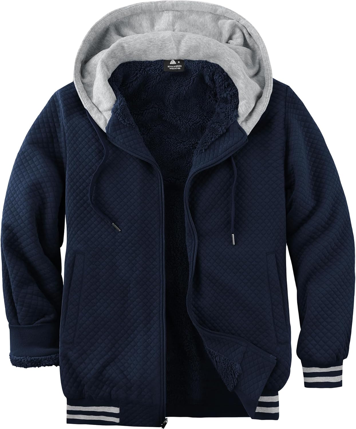 ZITY Men's Zip Up Hoodie Sherpa Lined Heavyweight Jacket Review