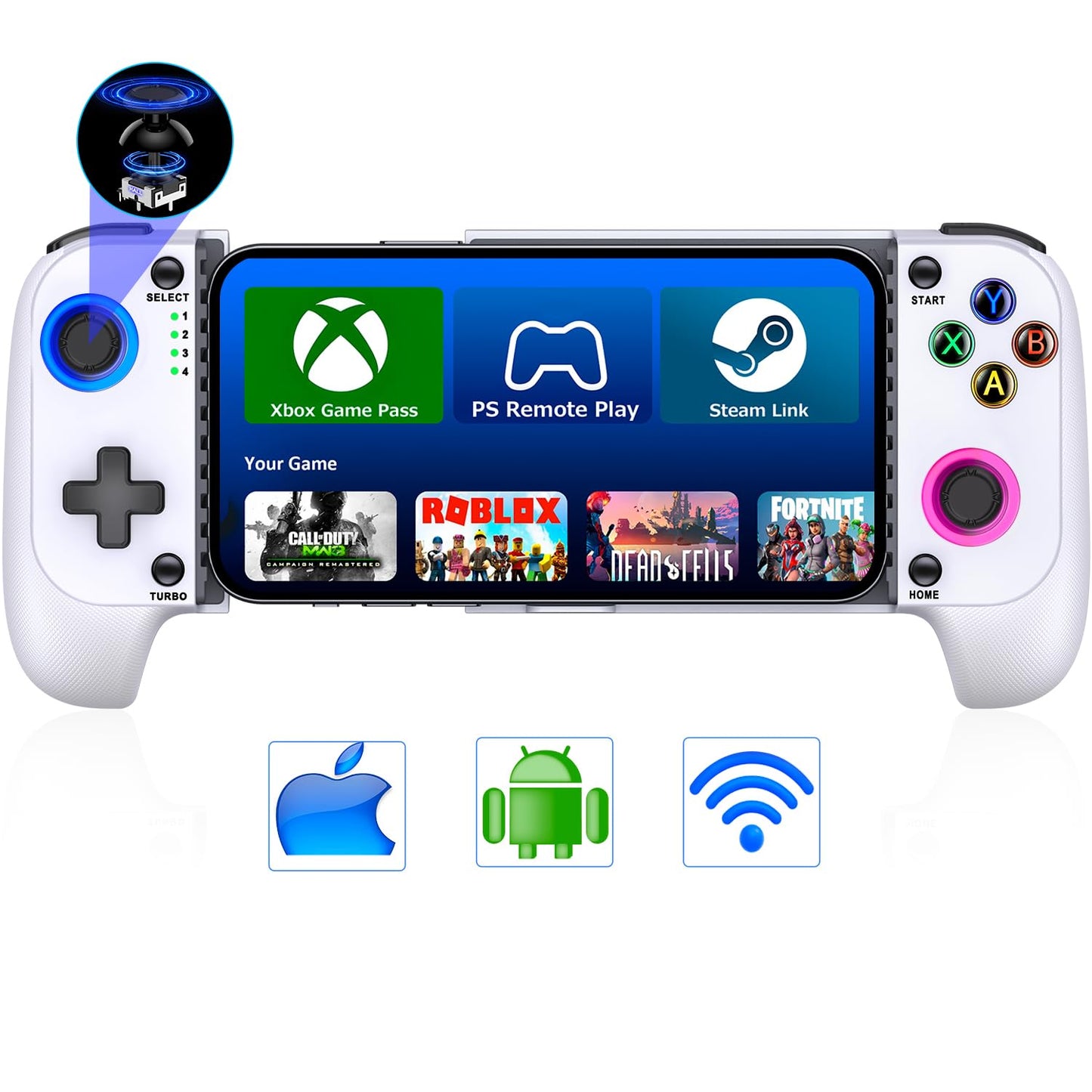 LIFUFUTEE Mobile Gaming Controller for iPhone & Android