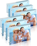 Acrylic Picture Frames 4x6 6 Pack - Clear Magnetic Double-Sided Frames