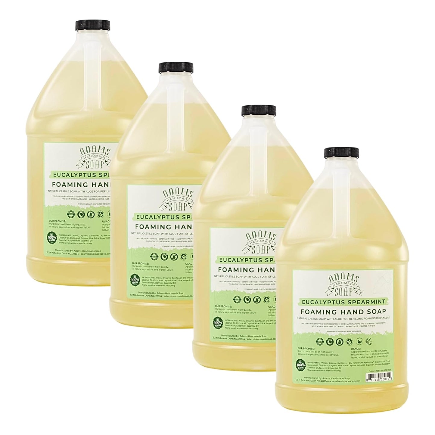 Adams Handmade Soap Liquid Foaming Soap - Eucalyptus Spearmint