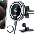 Magsafe Car Mount Wireless Charger Magnetic Fast Charging - Secure 15W