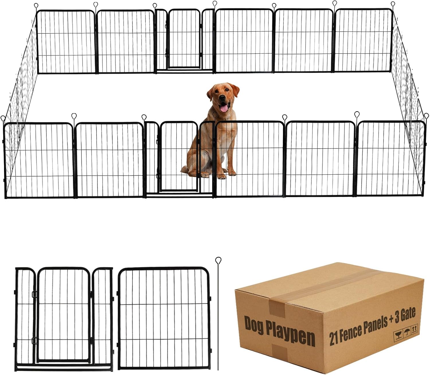 Dog Playpen for Outdoor Use - Portable Pet Fence Solution