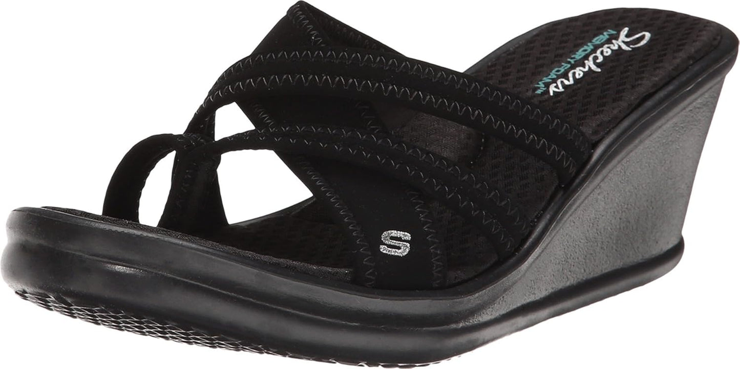 Skechers Women's Rumblers Young At Heart Wedge Sandal Review