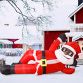 10FT Giant Inflatable Black Santa for Festive Outdoor Decor