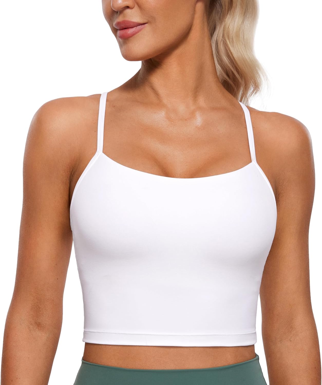 CRZ YOGA Butterluxe Y Back Crop Tank Tops for Women Review