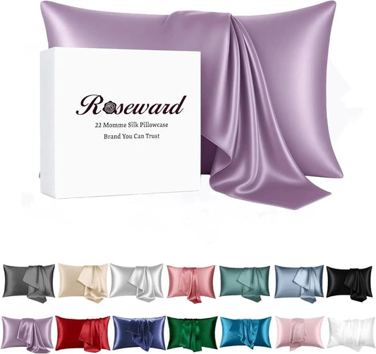 100% Mulberry Silk Pillowcase for Hair and Skin, 22 Momme