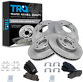 TRQ Front & Rear Brake Pad & Rotor Kit Ceramic Compatible with Tucson