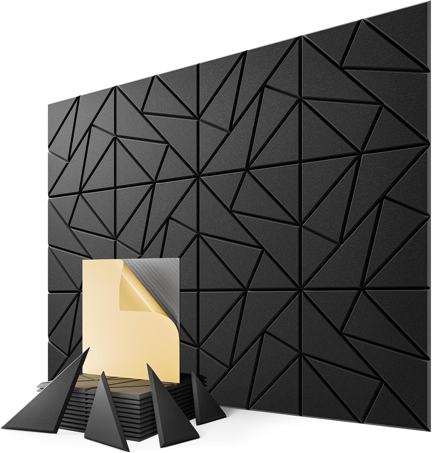 12-Pack Acoustic Panels for Soundproofing Home Office and Studio