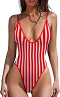 Women's Sexy Plunging V Neck One Piece Swimsuit - Sculpting Fit