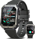 Military Rugged Smartwatch for Men - Durable Outdoor Fitness Watch