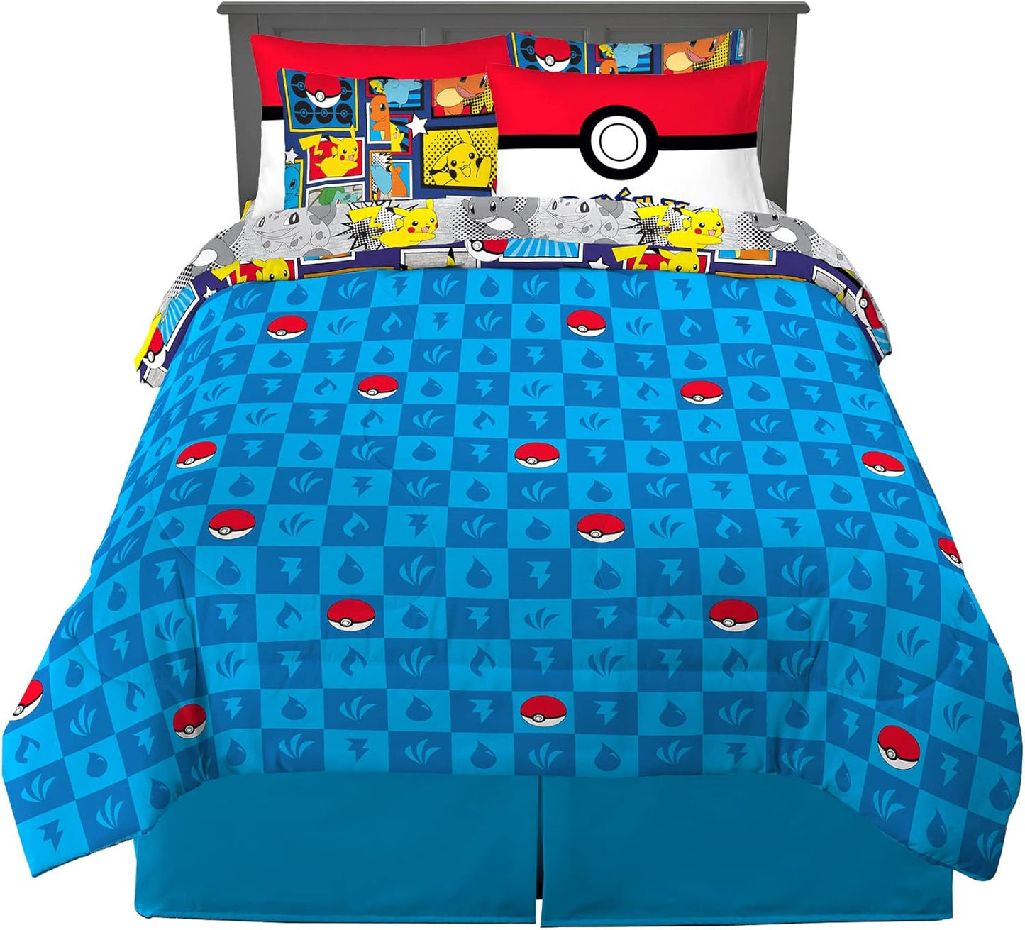 Franco Pokemon Bedding Set for Kids - Super Soft Comforter