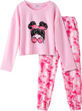 Girls 2 Piece Tie Dye Sweatsuit Set Size 5-14 - Soft Long Sleeve