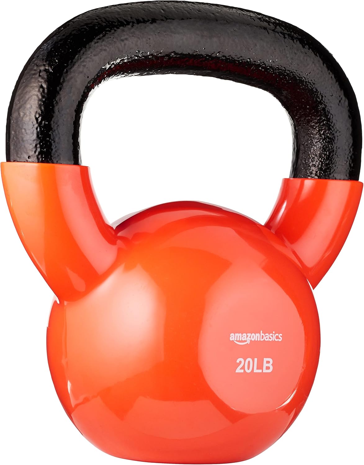 20 Pound Vinyl Kettlebell for Strength Training and Exercise