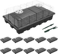 Gardzen 10-Set Garden Propagator Seed Tray Kits - Adjustable
