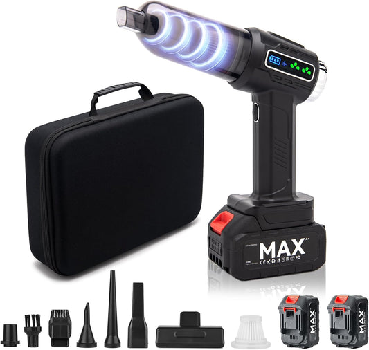 23000pa High Power Cordless Car Vacuum - 2 Batteries