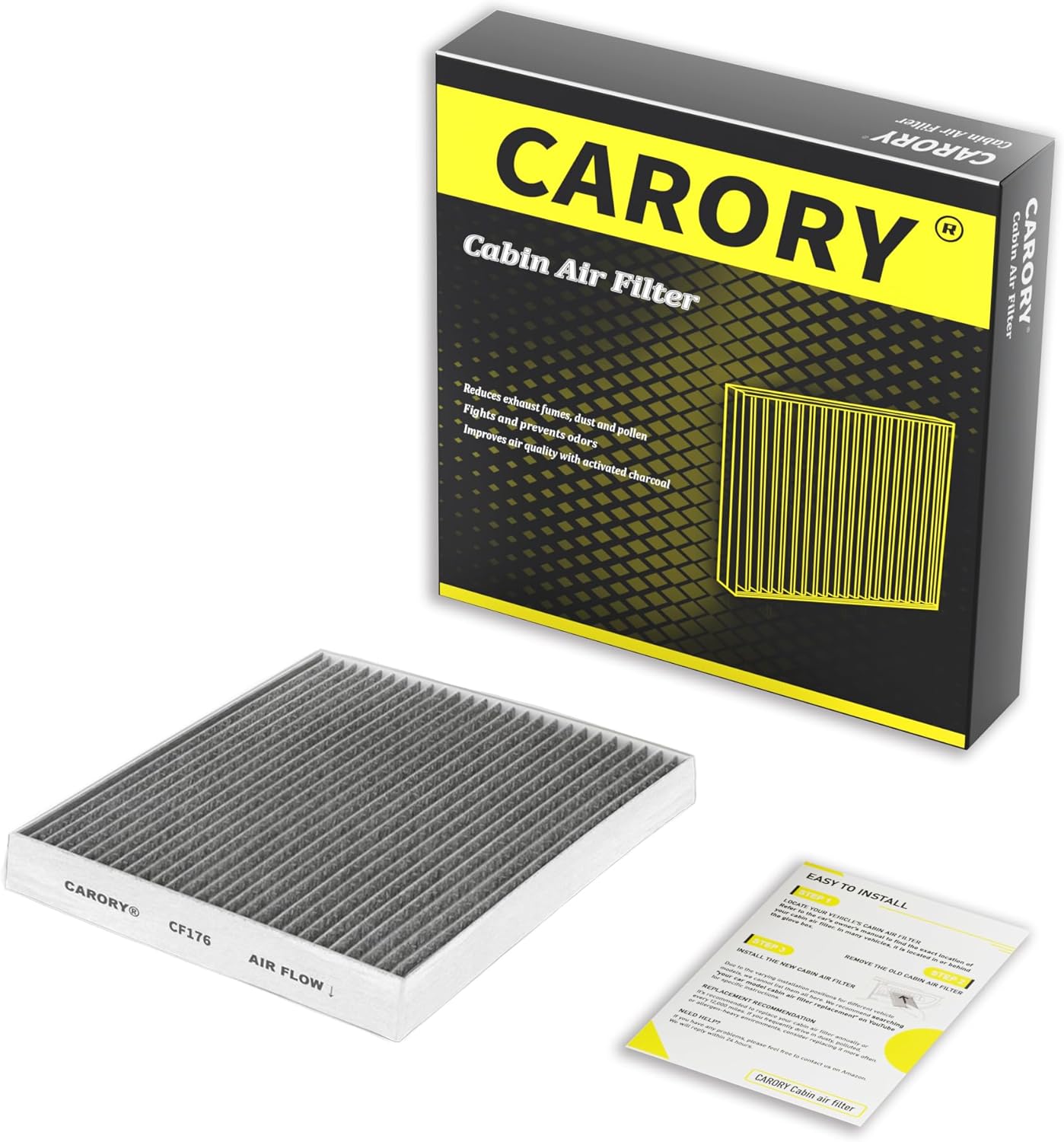 Premium Activated Carbon Cabin Air Filter for 2009-2019 Ford & Lincoln Models