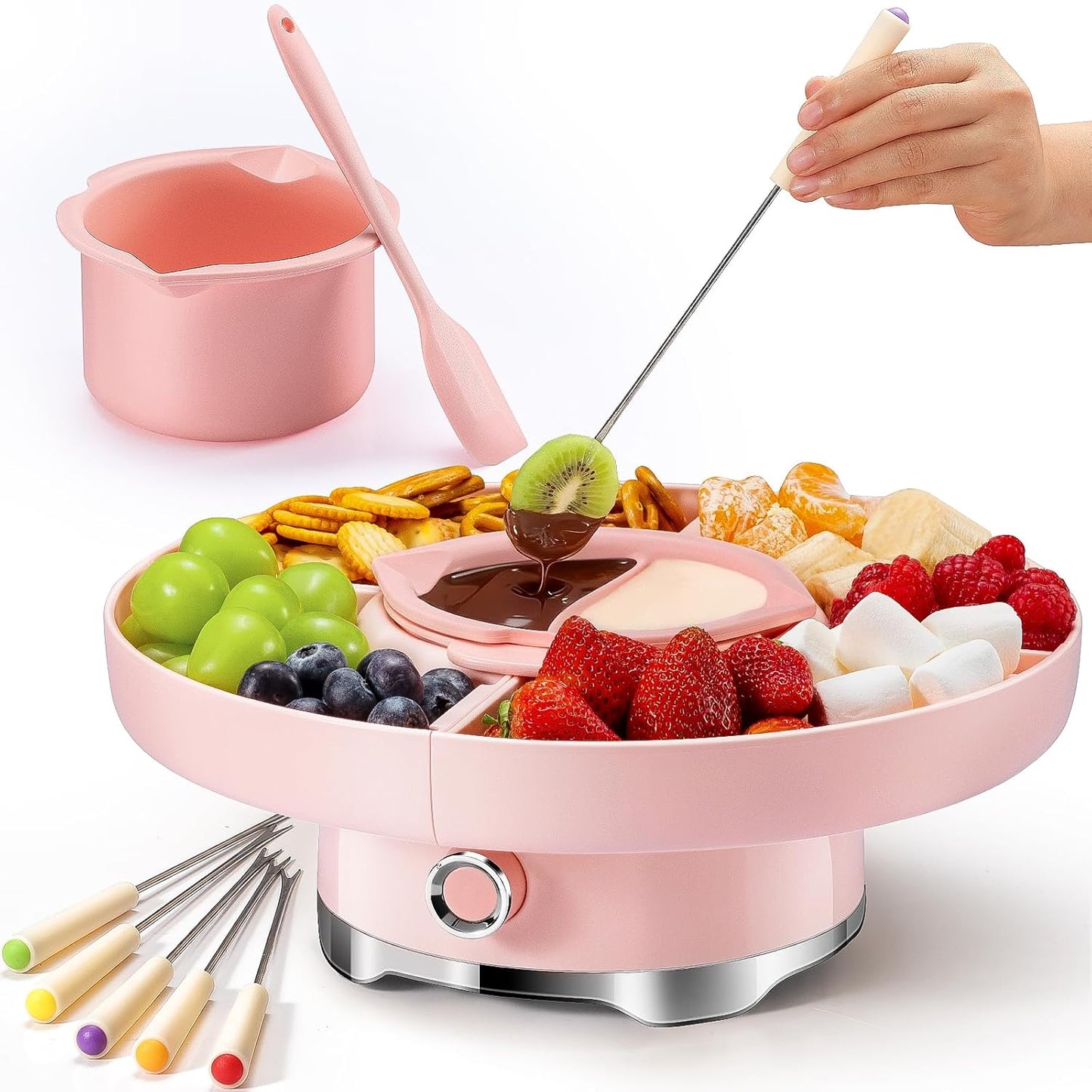 Chocolate Fondue Pot Set for Perfect Melting and Fun Gatherings