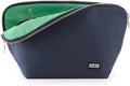 Washable Travel Makeup & Cosmetic Bag - Spacious Vacationer Navy/Mint