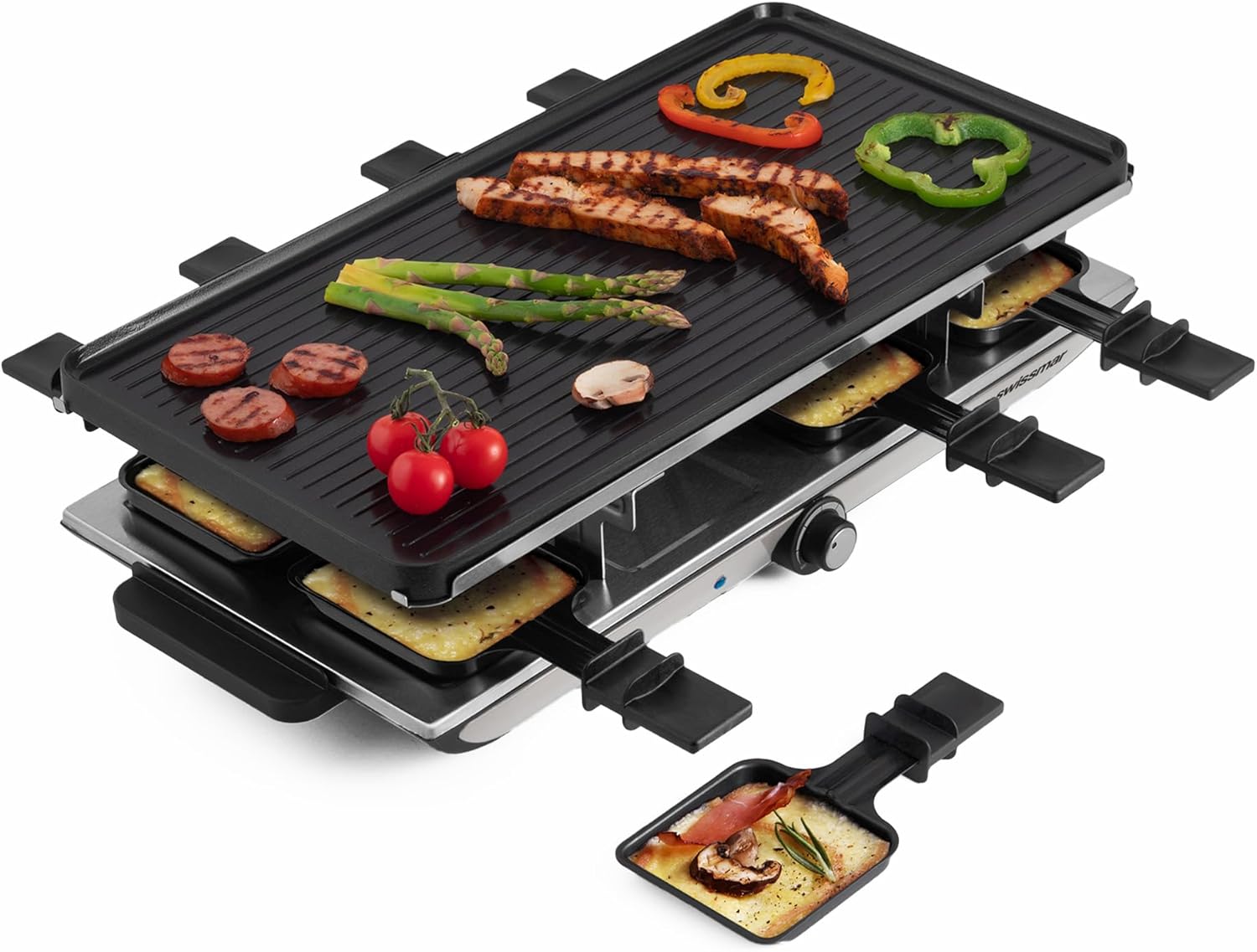 Swissmar Geneva Raclette Grill - Perfect for Indoor & Outdoor Fun